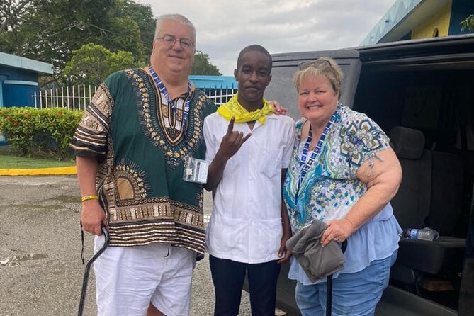 Montego Bay Jamaica Airport Transfer to Montego Bay and Falmouth - Meeting Dolla outside Sangster International Airport