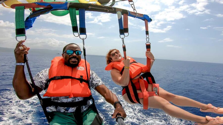 Montego Bay: Parasailing and Jet Ski Combo with Pickup - Montego Bay in 1 to 2 hours, the parasail plus jet ski rhythm