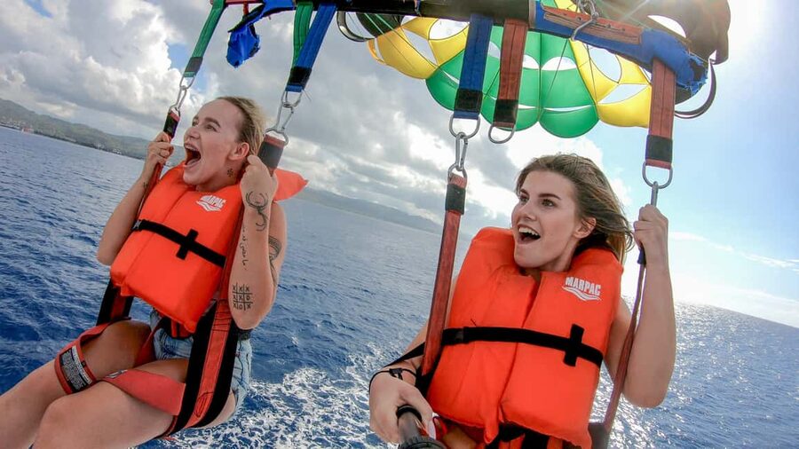 Montego Bay: Parasailing and Jet Ski Combo with Pickup - Parasailing: 10 minutes above the Caribbean, with safety briefings that matter