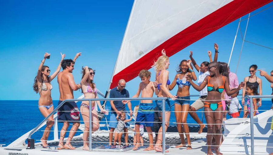 Montego Bay: Reggae Family Catamaran Cruise with Snorkeling - Marine Park snorkeling: the main event, with short and sweet swim time