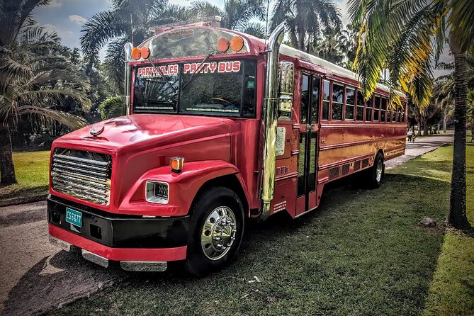 Montego Bay to Kingston PickUp & Drop-Off Service UP 20 PEOPLE - Inside the VIP Lounge on Wheels: sound, LED lights, flat TVs, and space to dance