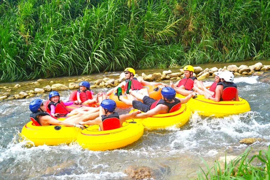 Ocho Rios: Irie Blue Hole and River Tubing Tour - River tubing in Jamaica: rapids, calm stretches, and guiding the whole float