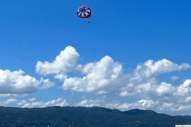 Parasailing above Turquoise Ocean Waters in Montego Bay - After you land: turning the ride into real beach time