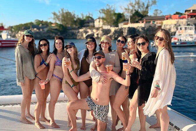 PARTY Catamaran Cruise with Snorkeling Rick's Cafe ADULTS ONLY - A perfect Negril setup for reggae, reef time, and sunset