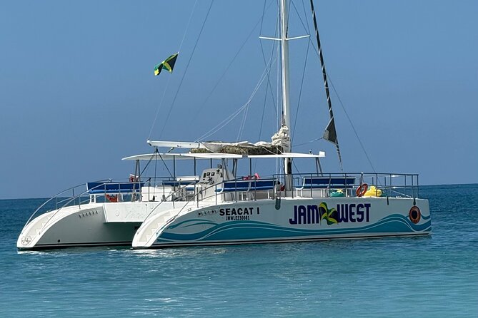PARTY Catamaran Cruise with Snorkeling Rick's Cafe ADULTS ONLY - Sandy Cove Reef snorkeling: the water part that makes it feel complete