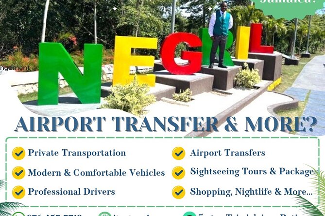 Private Airport Transfer Montego Bay Airport to Negril (One-Way) - Finding your driver fast at Sangster International (Yellow Bird sign)