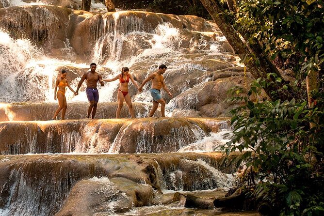 Private Dunn's River Falls and Blue Hole Tour Ocho Rios Jamaica - Blue Hole (Secret Falls): swimming, swings, cliffs, and caves