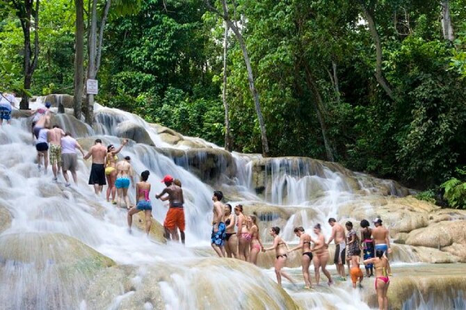 Private Dunn's River Falls Jamaica - Climbing Dunn’s River with guides: the fun part is the teamwork