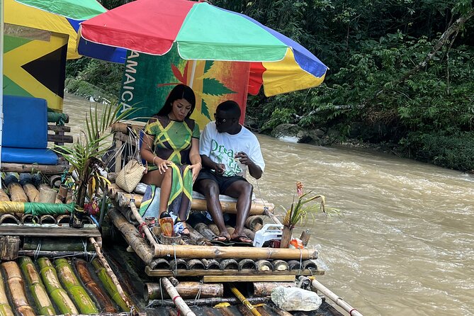 Private Montego Bay Bamboo Rafting with Limstone Foot Massage - How the downstream captain ride works (and where you can steer for photos)