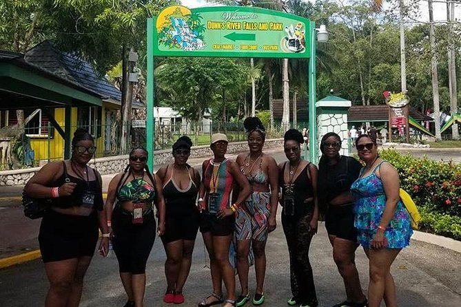 Private Tour Montego Bay To Blue Hole and Dunns River falls - Stop 1, Dunns River Falls: bands, lifeguard escort, and a 600 ft climb