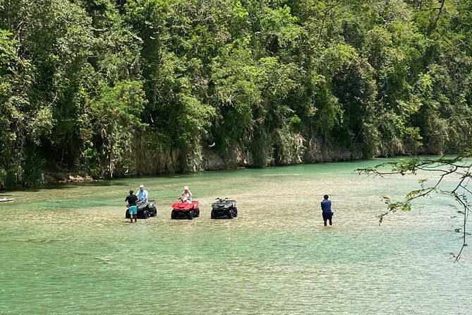 Rio Nuevo Village ATV - Riding Through Rio Nuevo River and Up Into the Hills