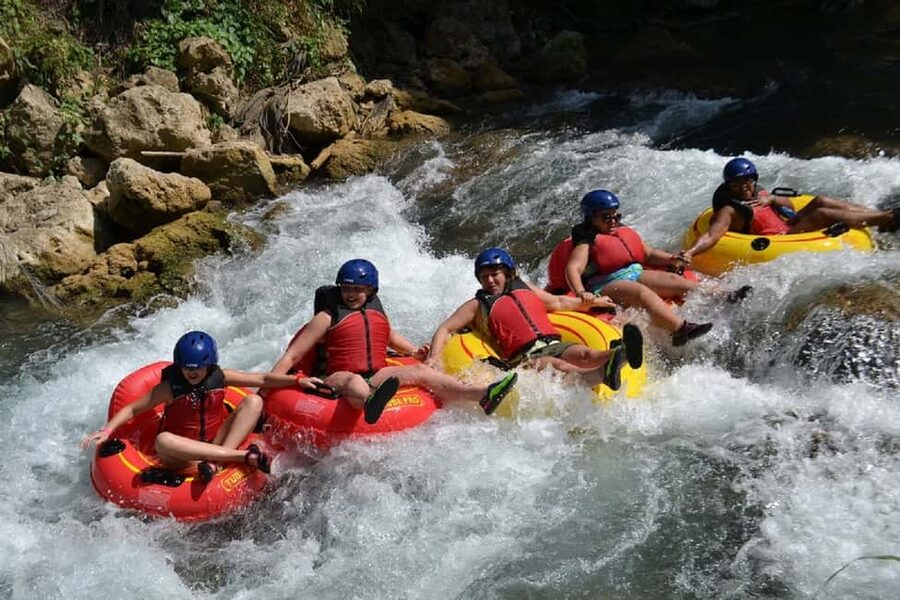 River Rapids Jungle River Tubing Adventure - Safety Gear, Tube Setup, and a Guide Who Turns the Ride into a Story
