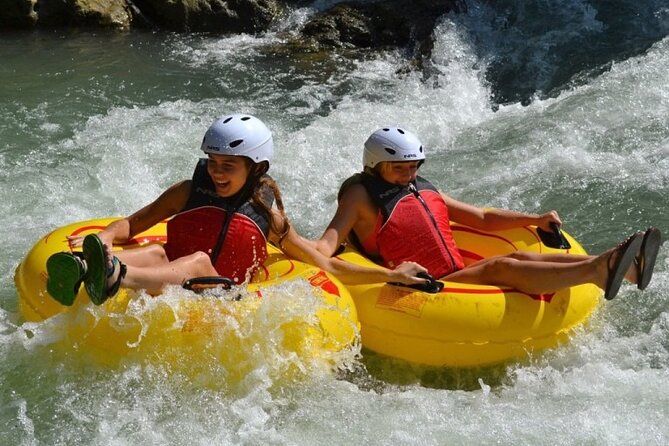River Rapids Tubing and Beach Visit with Private Transportation - Kayak to the beach: cool-down time with real Jamaica views