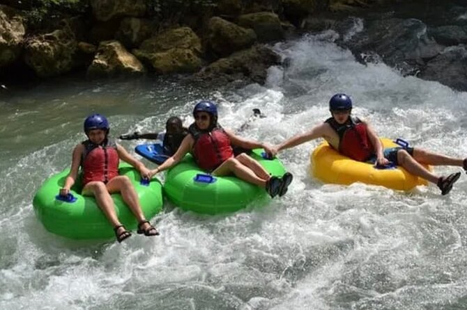River rapids tubing rafting kayaking and beach Adventure - Platform jumping into the lagoon: the highlight you should plan for