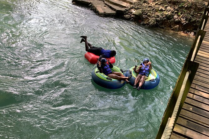 River rapids tubing rafting kayaking and beach Adventure - After the rapids: relaxing on a private beach