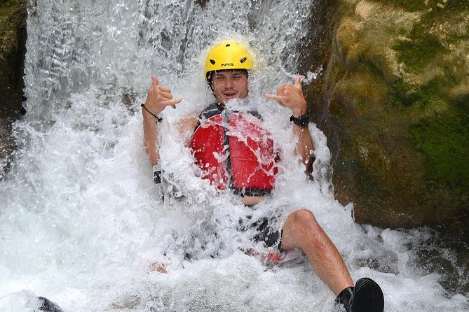 River Rapids Waterfalls Rafting and Beach Adventure - The optional waterfall hike and swim: when you want extra wow
