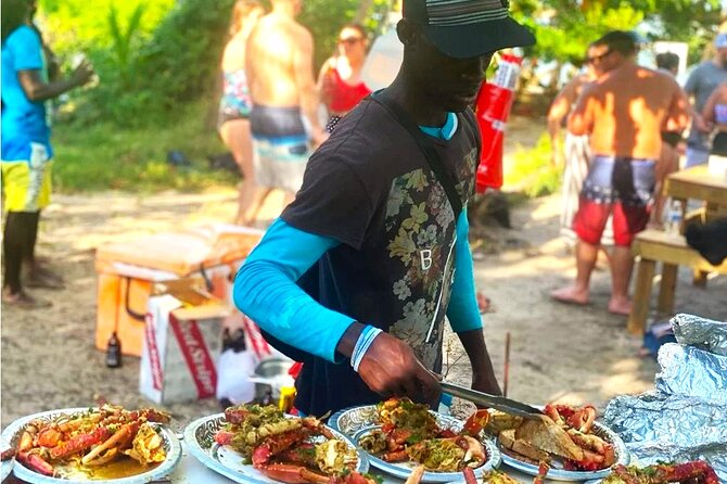 Tiki Pon Da Sea Cruise to Booby Cay with Lunch from Negril - Booby Cay island time: swim, relax, and listen to the vibe