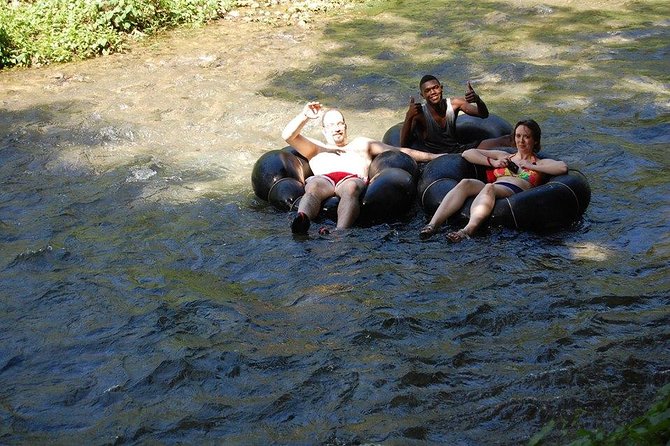 Tubing and Blue Hole Combo Tour from Falmouth - White River tubing: floating the lazy river with your guide